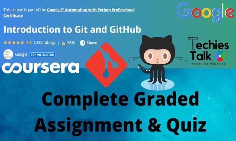 Introduction to Git and GitHub Coursera Graded External Assignment ...