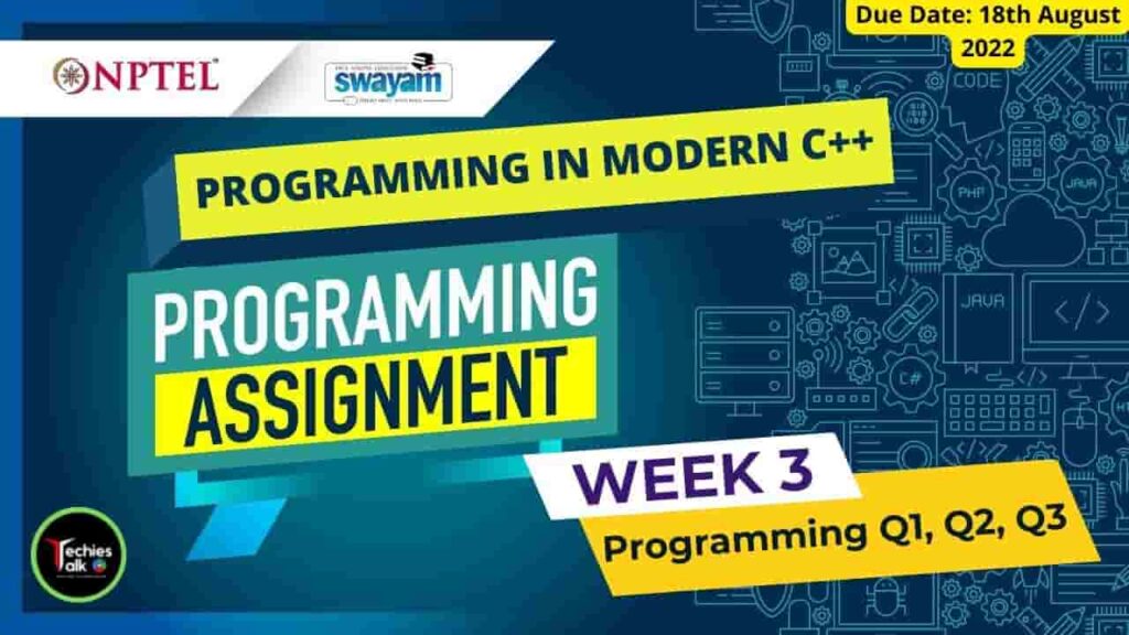 Programming-In-Modern-C-Week3-Programming-Solutions