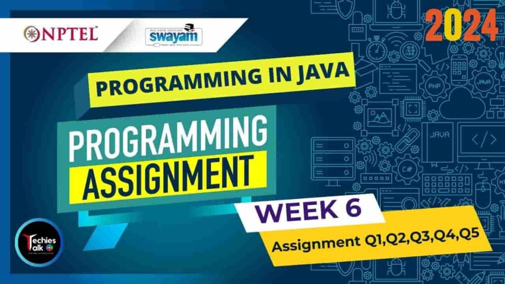 NPTEL Programming in Java Week6 Assignment Solution
